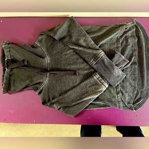 Mono B Waffle Hem Pull Over Sweater